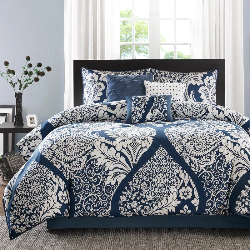 Madison Park Marcella 7 Piece Cotton Printed Comforter Set