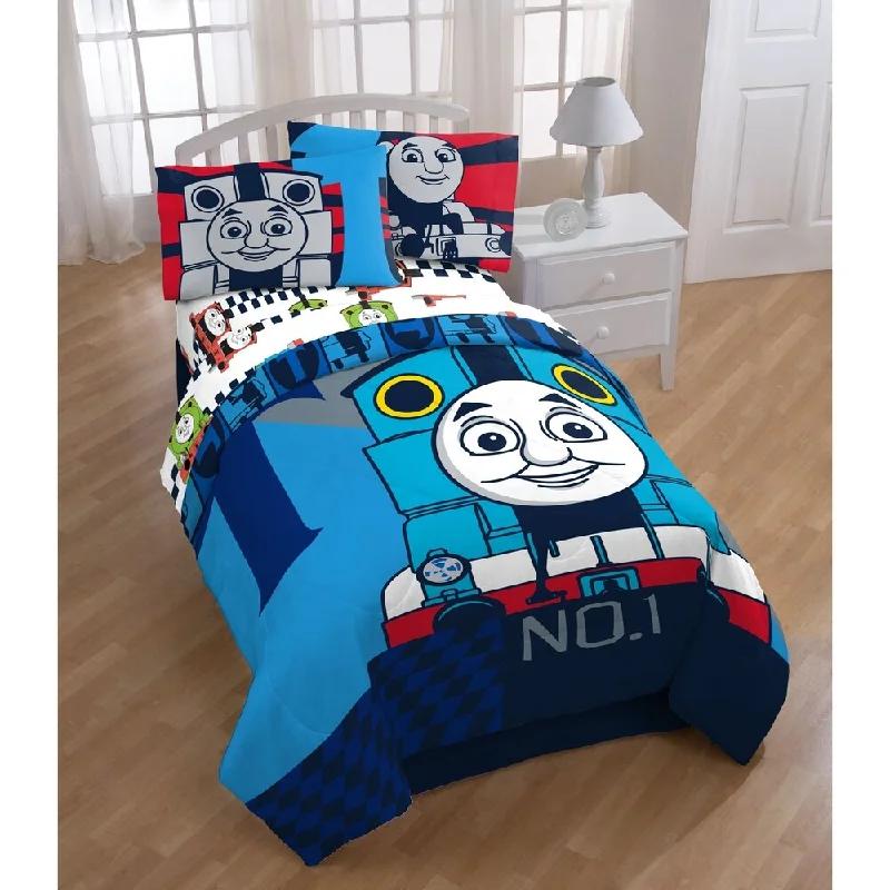 Mattel Thomas The Tank Engine T-Block Reversible Oversized Twin Comforter