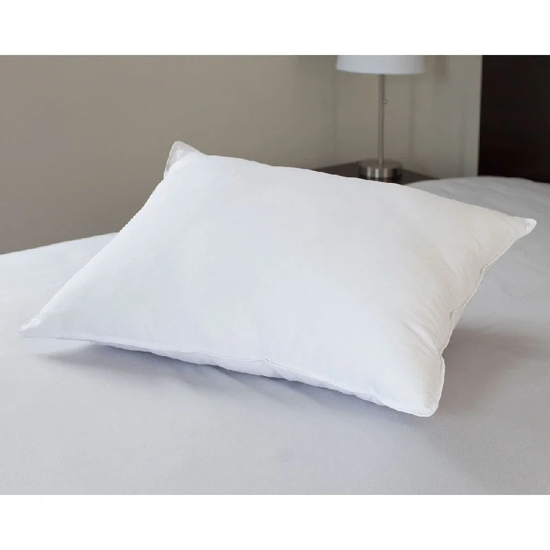 Microfiber Feather Filled Pillow - White