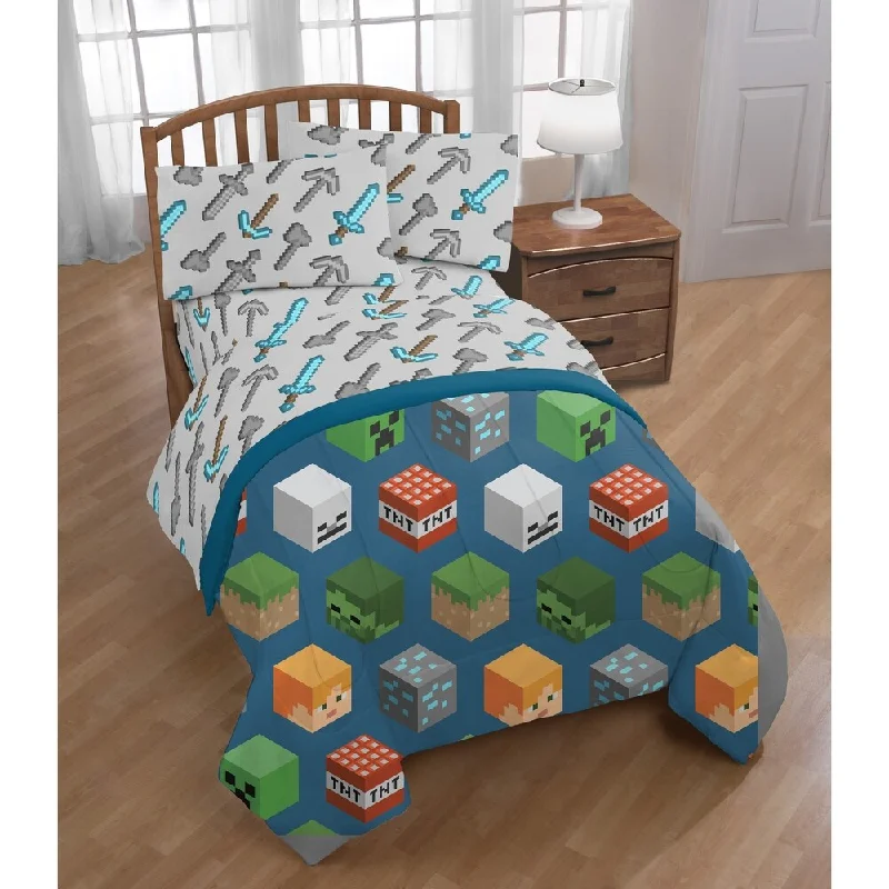 Mojang Minecraft Isometric Characters Comforter