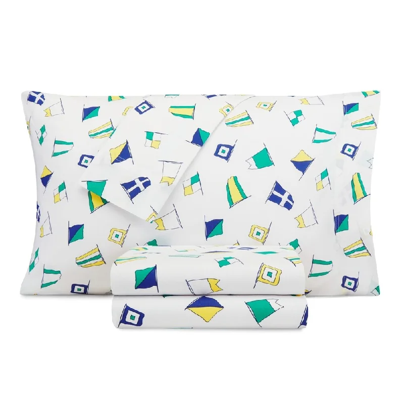 Nautica Kids Sail Flags Cotton-Rich Sheet Set