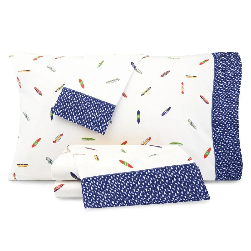 Nautica Kids Surfboards Cotton-Rich Sheet Set