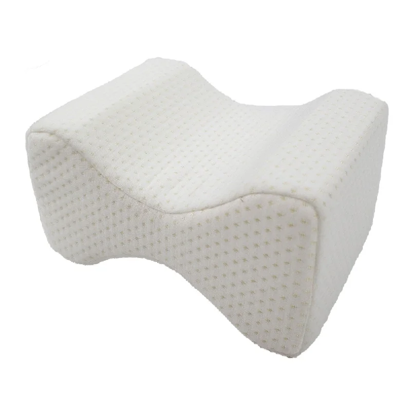 Orthopedic Knee Memory Foam Pillow - Ergonomic Wedge & Lumbar Alignment for Side