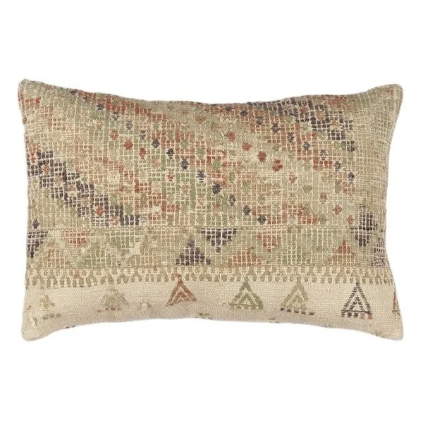 Pasargad Vintage Turkish Kilim Lumber Pillow (16" X 24") - Multi