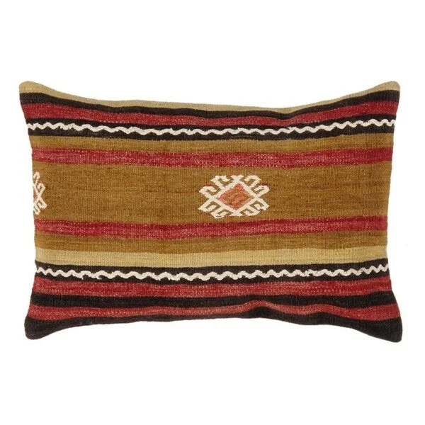 Pasargad Vintage Turkish Kilim Pillow (16" X 24") - Multi