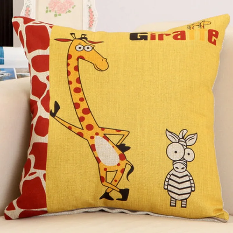 Play It Cool Giraffe 17.5-inch Decorative Nursery Pillow