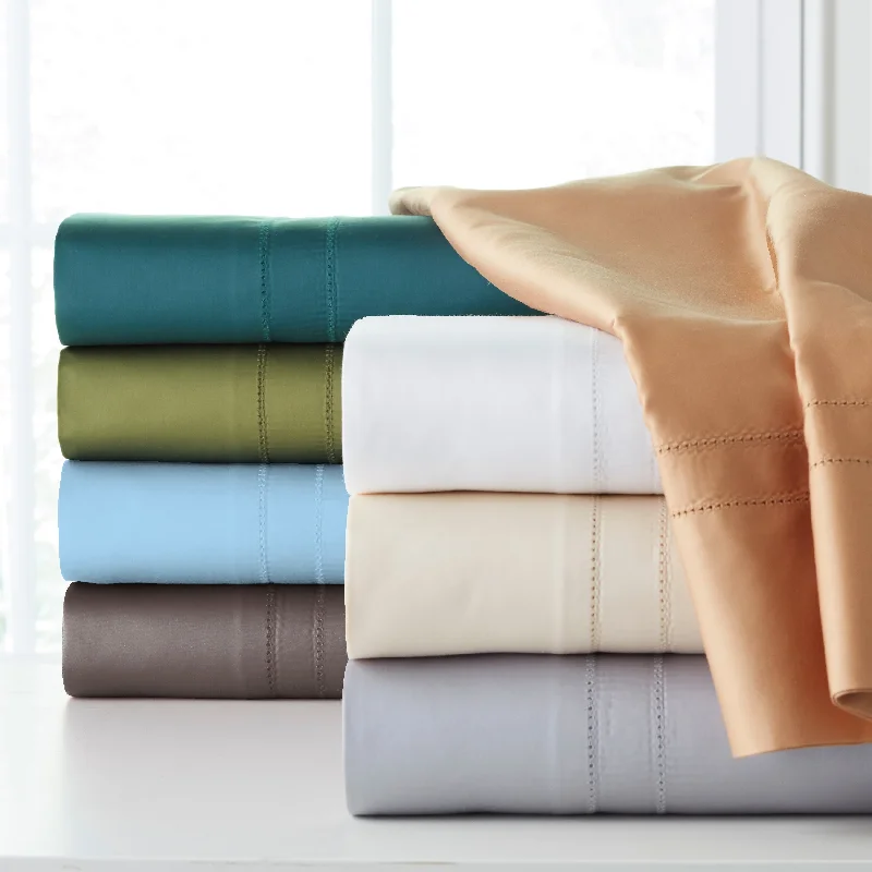 Pointehaven Deep Pocket 620 Thread Count Long Staple Cotton Sheet Set