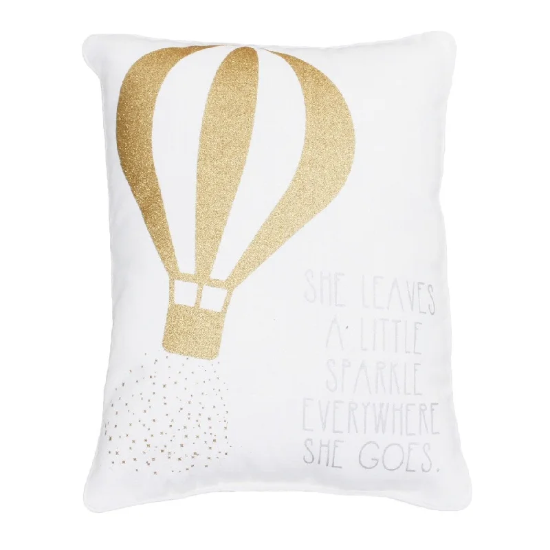 Sarah "She Leaves a Little Sparkle Wherever She Goes" Sequined Kids Pillow