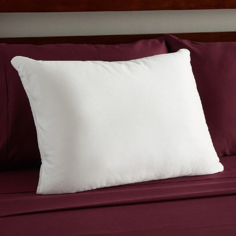 Sealy Posturepedic Nano Cool Double Knit Low Profile Pillow - White