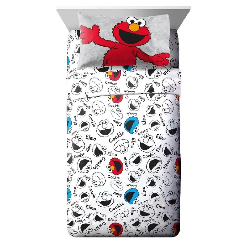 Sesame Street Hip Elmo Twin Sheet Set