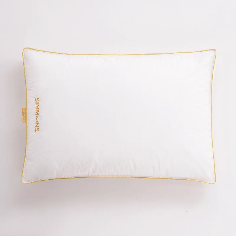 Simmons Embroidered Gusset Pillow - White