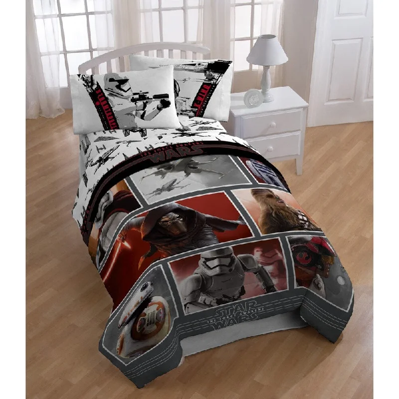 Star Wars Ep7 Live Action Red Reversible Twin Comforter