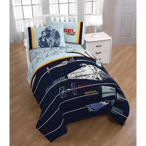 Star Wars Han Solo Vehicle Stripe Reversible Twin Comforter