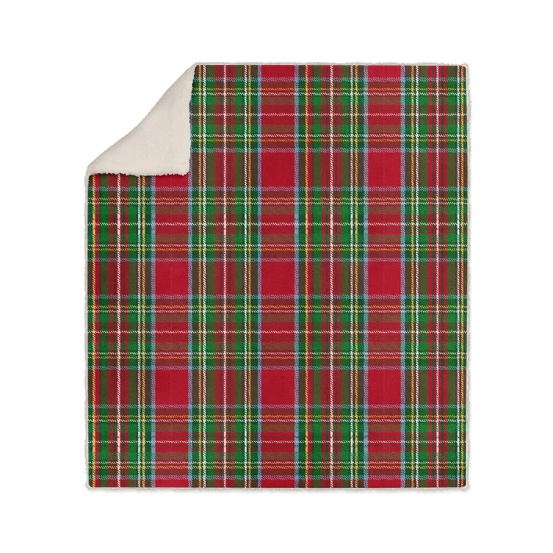 TARTAN CHRISTMAS Sherpa Comforter