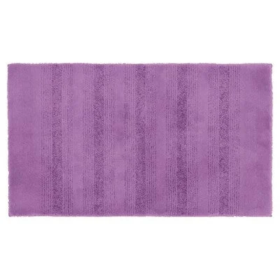 24"x40" Essence Nylon Washable Bath Rug Purple - Garland