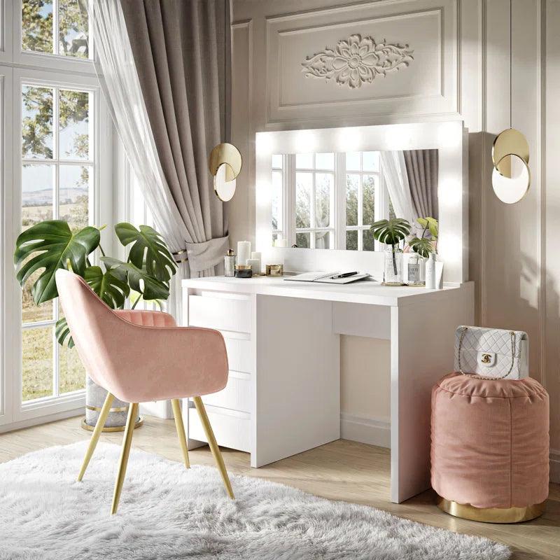 Alberto Dressing Table with Mirror