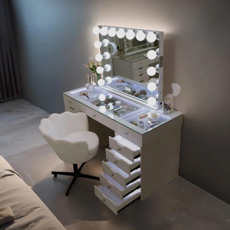 Aleksi Dressing Table with Mirror