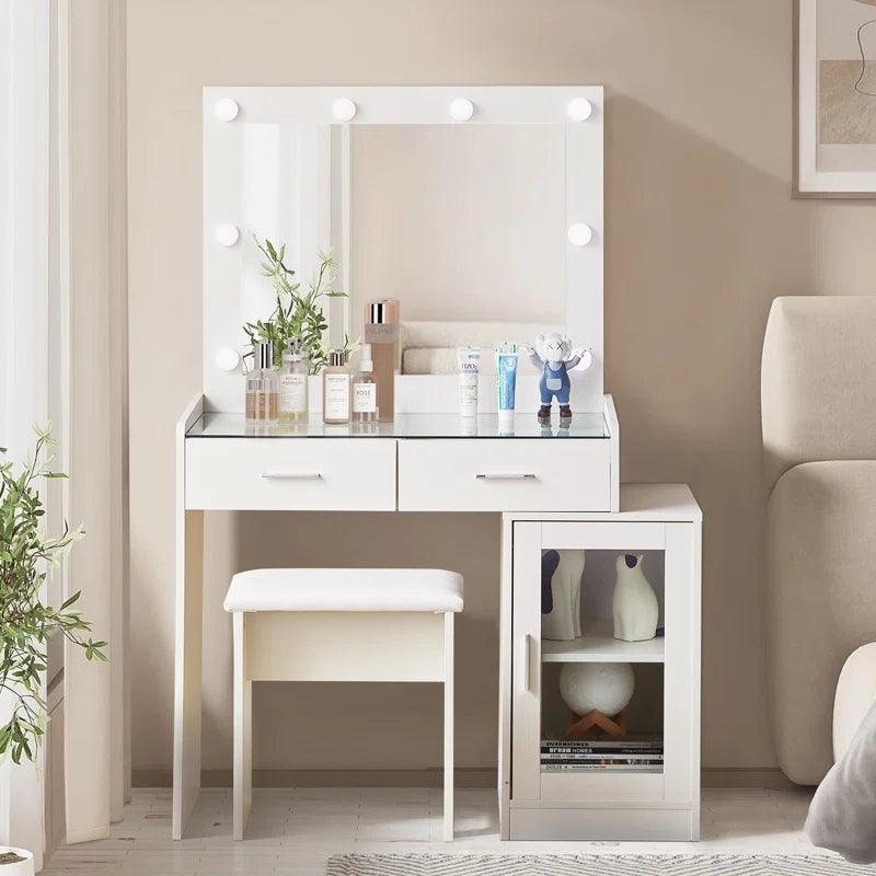 Camille  Dressing Table with Mirror