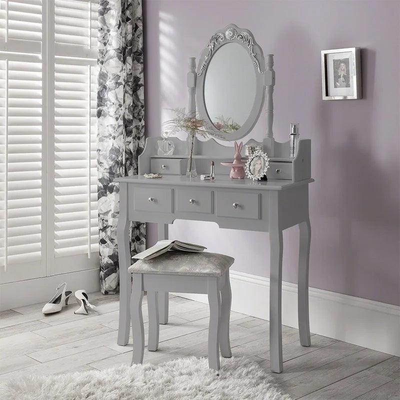 Cora Dressing Table with Mirror