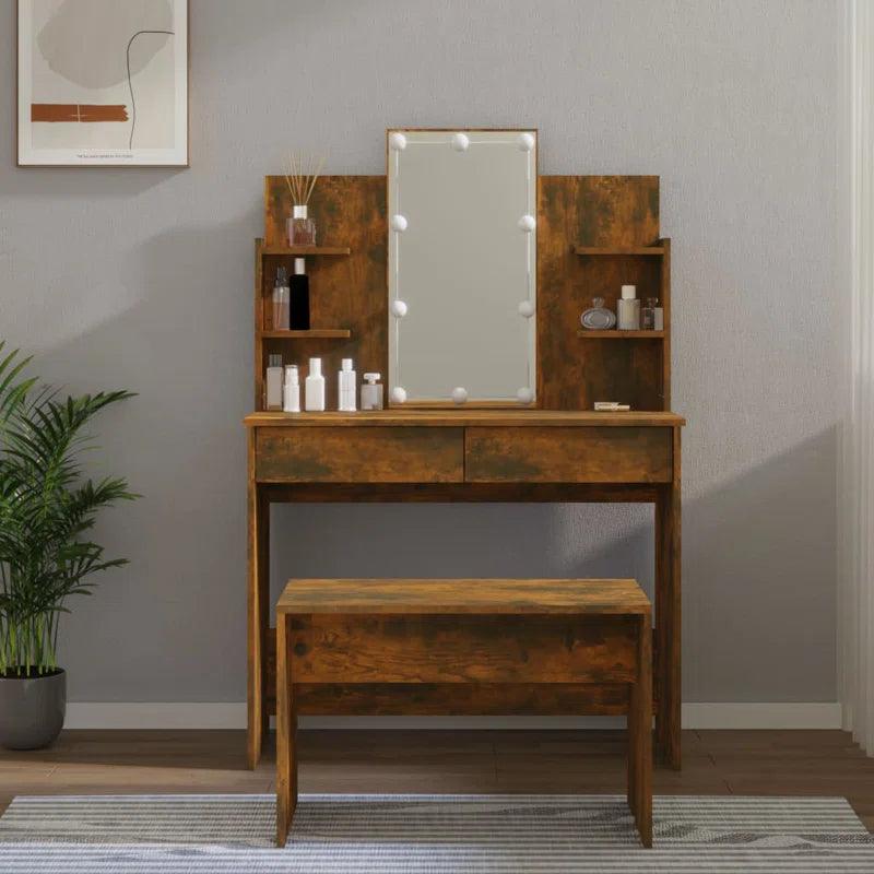 Cristobal Dressing Table with Mirror