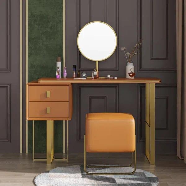 Ethan Vanity dressing table with mirror with stool