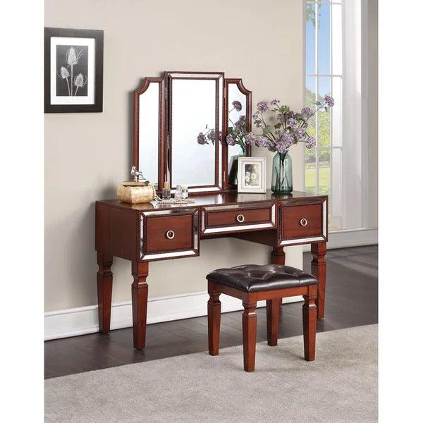 Tan Kim Vanity dressing table with mirror with stool