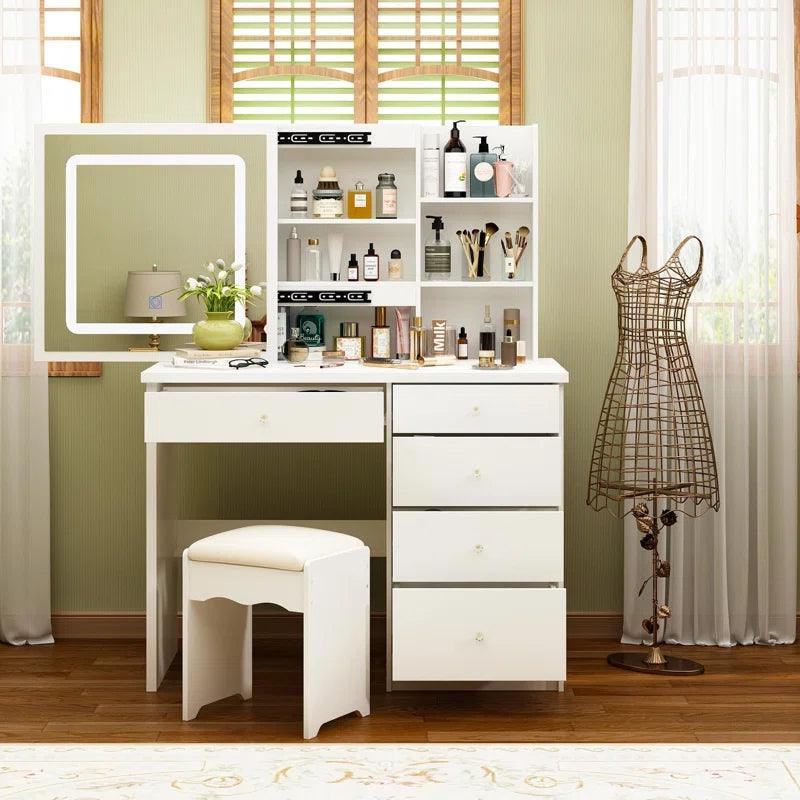 Lea Dressing Table with Mirror