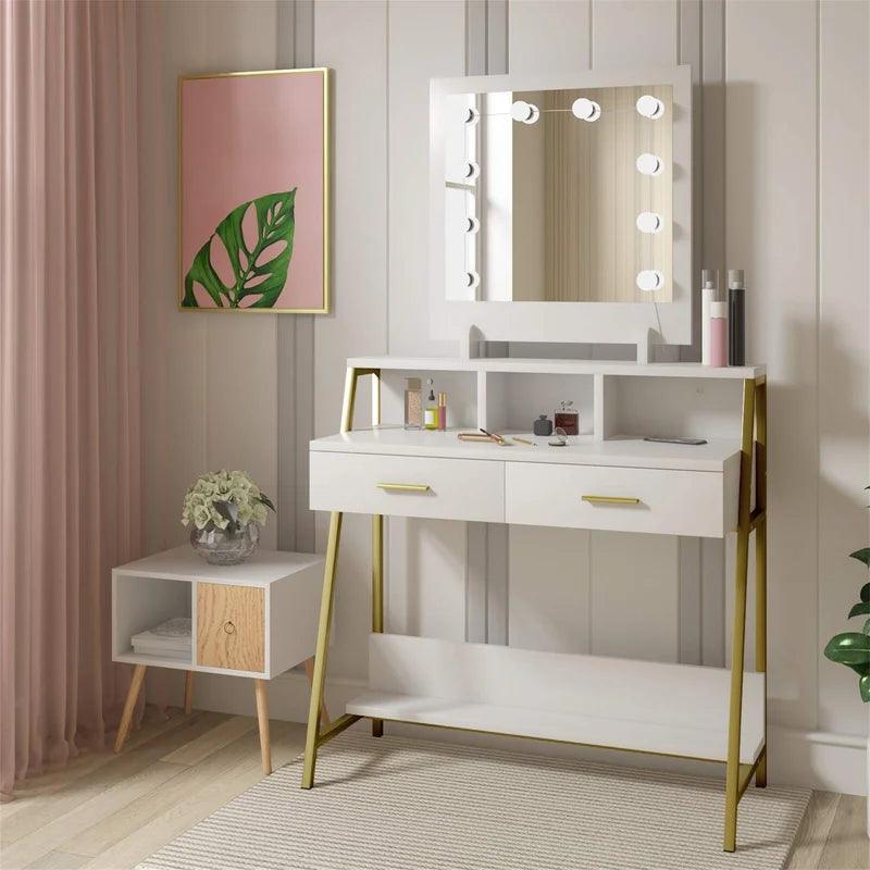 Leonie  Dressing Table with Mirror