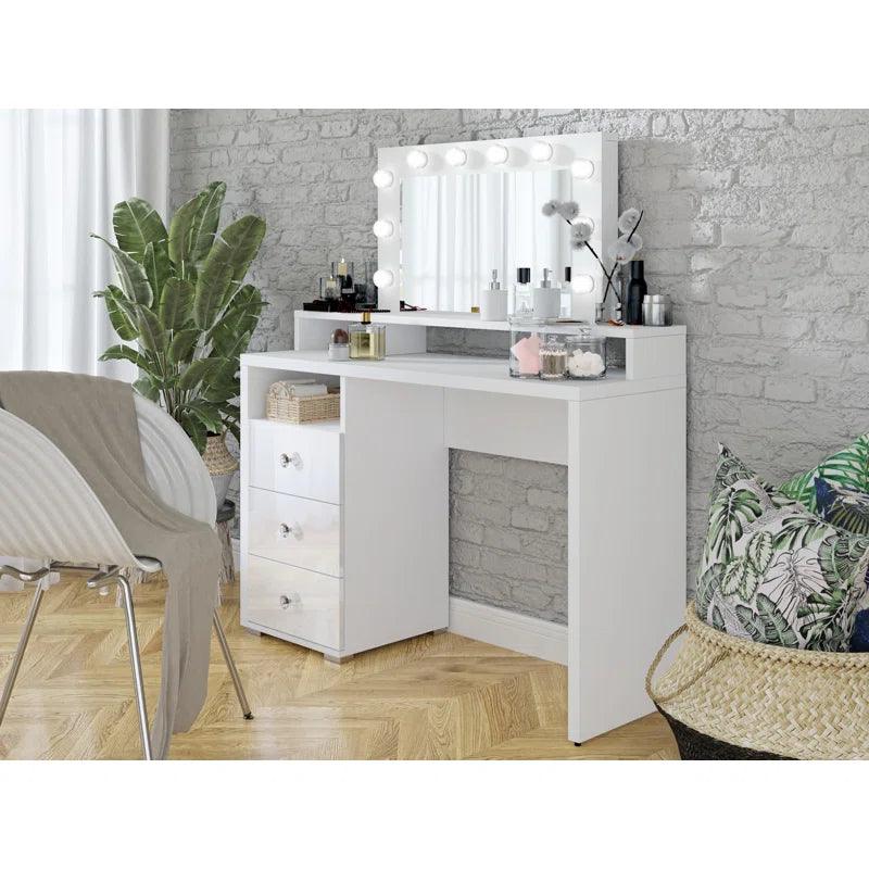 Luca  Dressing Table with Mirror