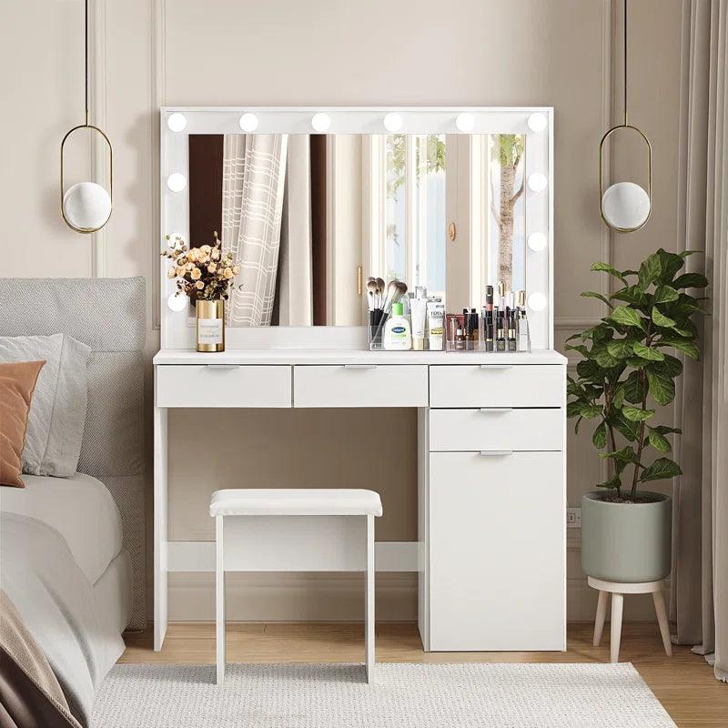 Mia Dressing Table with Mirror