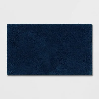 New - 24"x40" Bath Rug Dark Blue - Threshold Signature