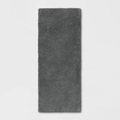 New - 24"x60" Bath Rug Dark Gray - Threshold Signature