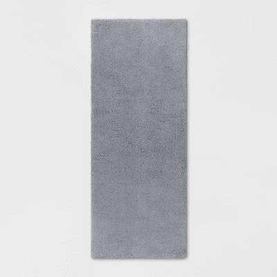 New - 24"x60" Bath Rug Light Gray - Threshold Signature