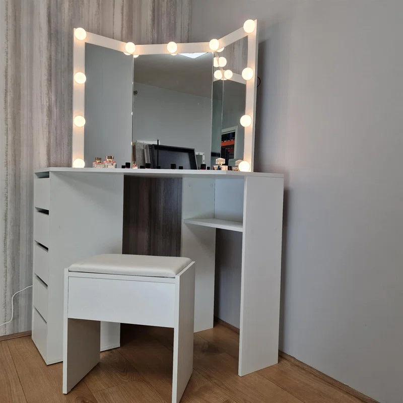 Oceana Dressing Table with Mirror