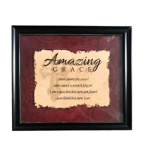 Amazing Grace Framed Wall Art For Living Room - Home Wall Decor