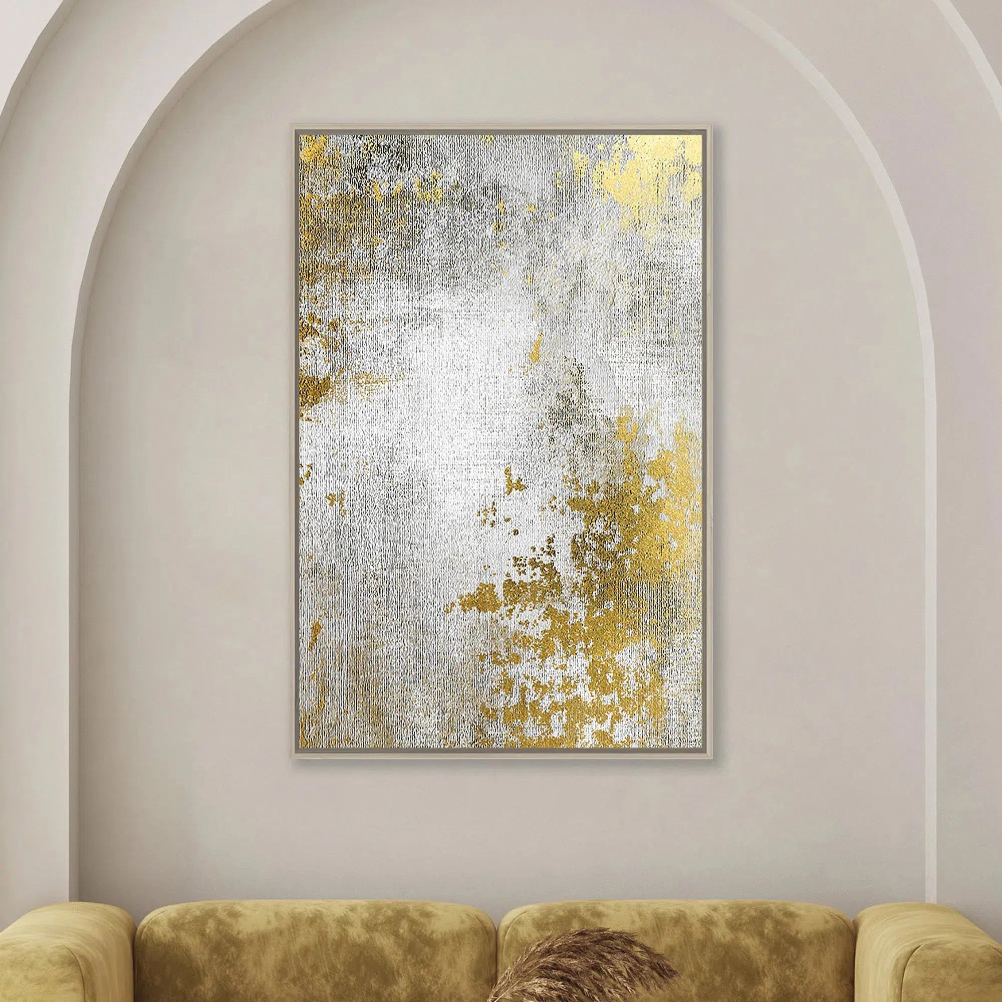 Foil Gold Abstract Painting 2