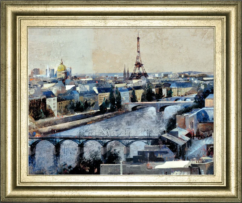 Paris By Marti Bofarull - Framed Print Wall Art - Gold