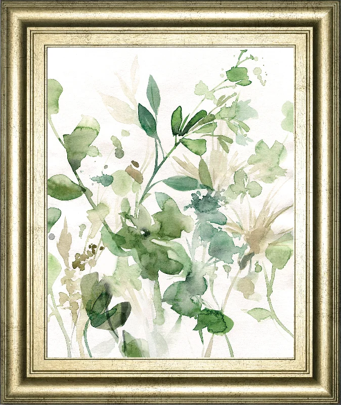 Sage Garden I By Carol Robinson - Framed Print Wall Art - Green