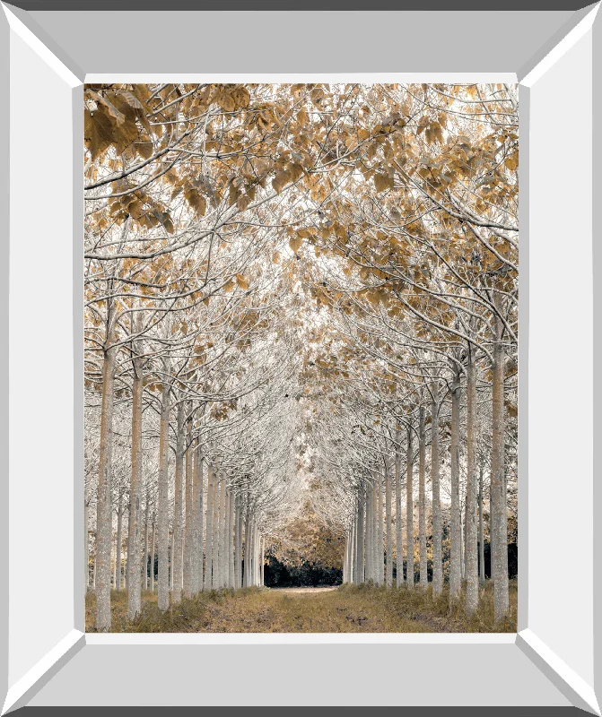 White Gold By Assaf Frank - Mirror Framed Print Wall Art - Pearl Silver